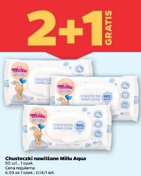 Chusteczki nawilżane Millu Aqua