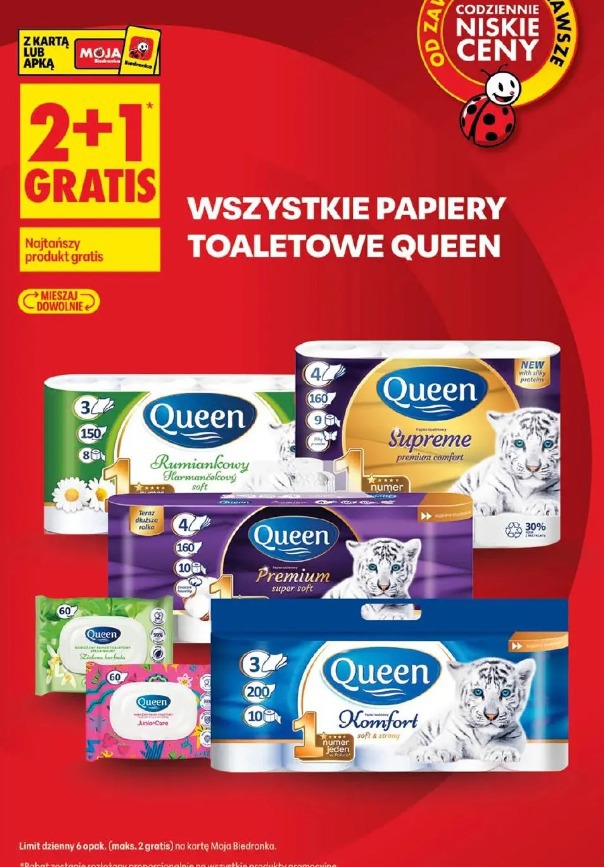 Wszystkie papiery toaletowe Queen