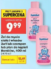 Żel do mycia ciała dzieci 2w1 lub szampon lub płyn do kąpieli Bambino
