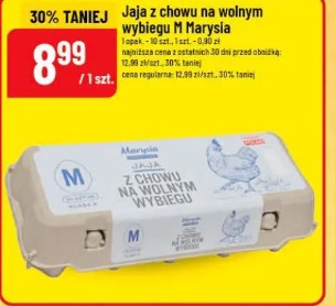 Jaja z chowu na wolnym wybiegu M Marysia