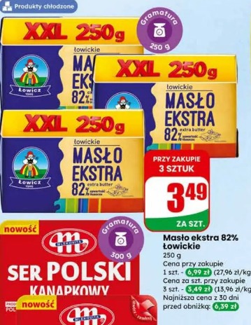 Masło ekstra 82% Łowickie