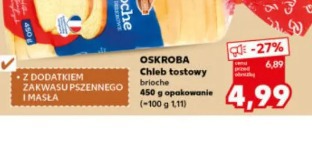 Oskroba Chleb tostowy brioche