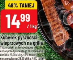 Kubek pyszności wieprzowych na grilla