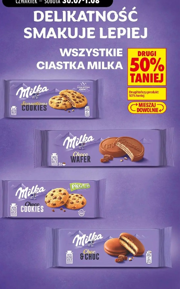 Milka ciastka