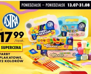 Astra farby plakatowe, 12 kolorów