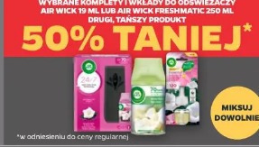 Wybrane komplety i wkłady do odświeżaczy Air Wick 19 ml lub Air Wick Freshmatic 250 ml
