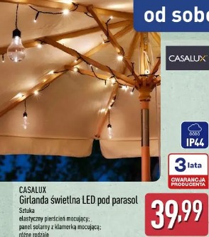 Casalux Girlanda świetlna LED pod parasol