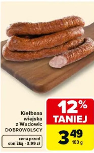Kiełbasa wiejska z Wadowic Dobrowolscy