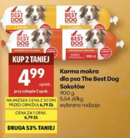 Karma mokra dla psa The Best Dog Sokołów