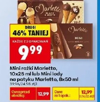 Mini rożki Marletto lub Mini lody na patyku Marletto