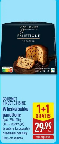 Gourmet Finest Cuisine Włoska babka panettone