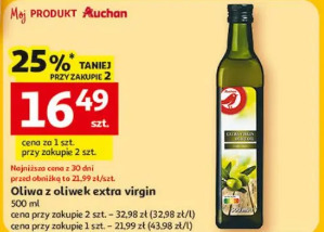 Oliwa z oliwek extra virgin Auchan