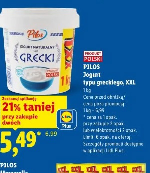 Pilos Jogurt typu greckiego, XXL