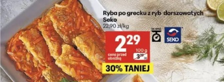 Ryba po grecku z ryb dorszowatych Seko