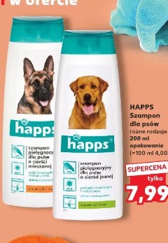 Happs Szampon pielęgnacyjny dla psów o sierści jasnej