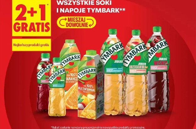 Soki i napoje Tymbark