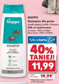 Happs Szampon dla psów zwalczający pchły i kleszcze 250 ml opakowanie