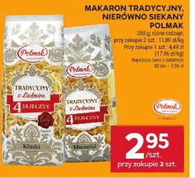 Makaron tradycyjny, nierówno siekany Polmak
