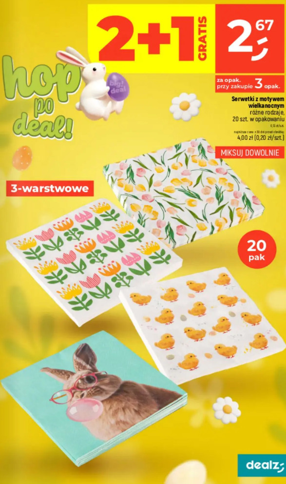 Serwetki z motywem wielkanocnym