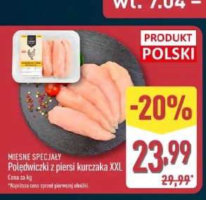 Mięsne Specjały Polędwiczki z piersi kurczaka XXL