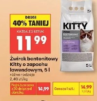 Kitty żwirek bentonitowy o zapachu lawendowym 5 l