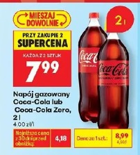 Napój gazowany Coca-Cola lub Coca-Cola Zero