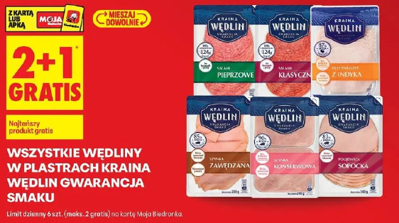 Wszystkie wędliny w plastrach Kraina Wędlin Gwarancja Smaku