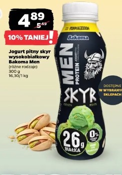 Jogurt pitny skyr wysokobiałkowy Bakoma Men