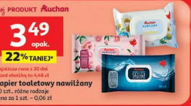 Papier toaletowy nawilżany Auchan