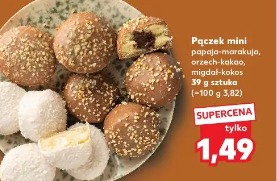 Pączek mini papaja-marakuja, orzech-kakao, migdał-kokos