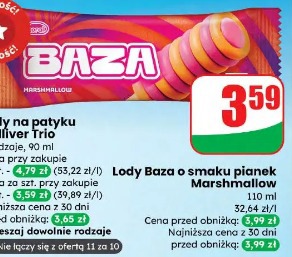 Lody Baza o smaku pianek Marshmallow
