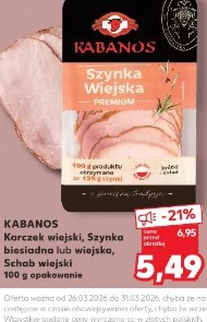 Karczek wiejski, Szynka biesiadna lub wiejska, Schab wiejski Kabanos