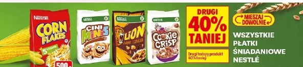 Wszystkie płatki śniadaniowe Nestlé