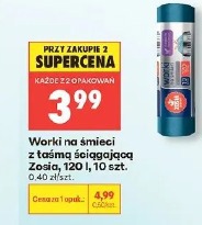 Zosia worki na śmieci z taśmą ściągającą
