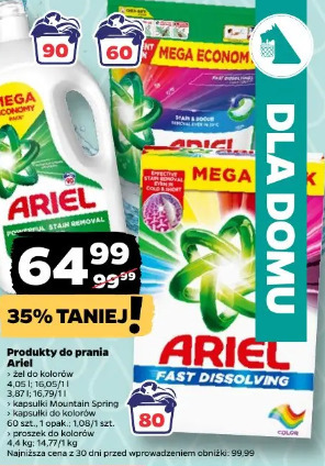 Produkty do prania Ariel