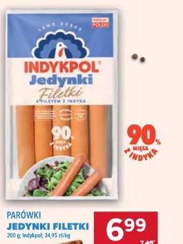 Parówki Jedynki Filetki Indykpol