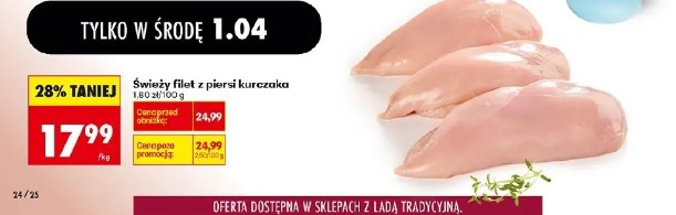 Świeży filet z piersi kurczaka