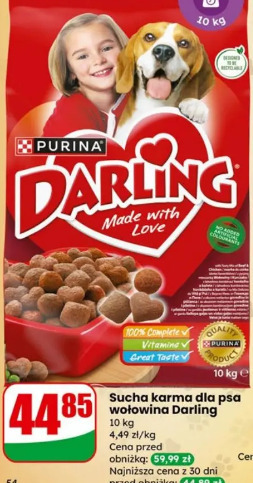 Sucha karma dla psa wołowina Darling