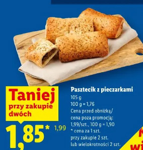 Pasztecik z pieczarkami