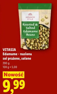 Vitasia Edamame - nasiona soi prażone, solone