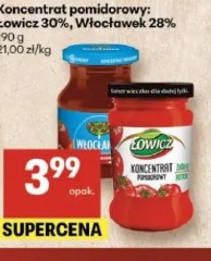 Koncentrat pomidorowy: Łowicz 30%, Włocławek 28%