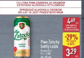 Piwo Žatecký Světlý Ležák