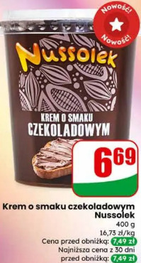 Krem o smaku czekoladowym Nussolek