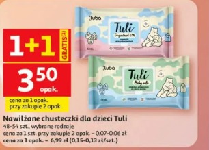 Nawilżane chusteczki dla dzieci Tuli