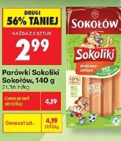 Sokołów parówki Sokoliki, 140 g