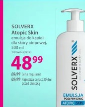 Solverx Atopic Skin emulsja do kąpieli dla skóry atopowej