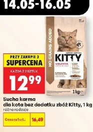 Sucha karma dla kota bez dodatku zbóż Kitty