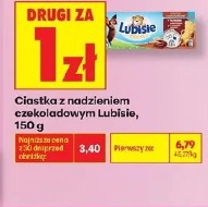 Ciastka z nadzieniem czekoladowym Lubisie, 150 g