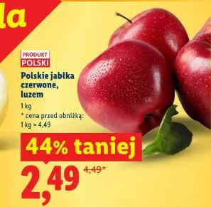 Polskie jabłka czerwone