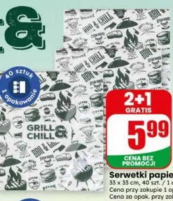 Serwetki papierowe Grill & Chill